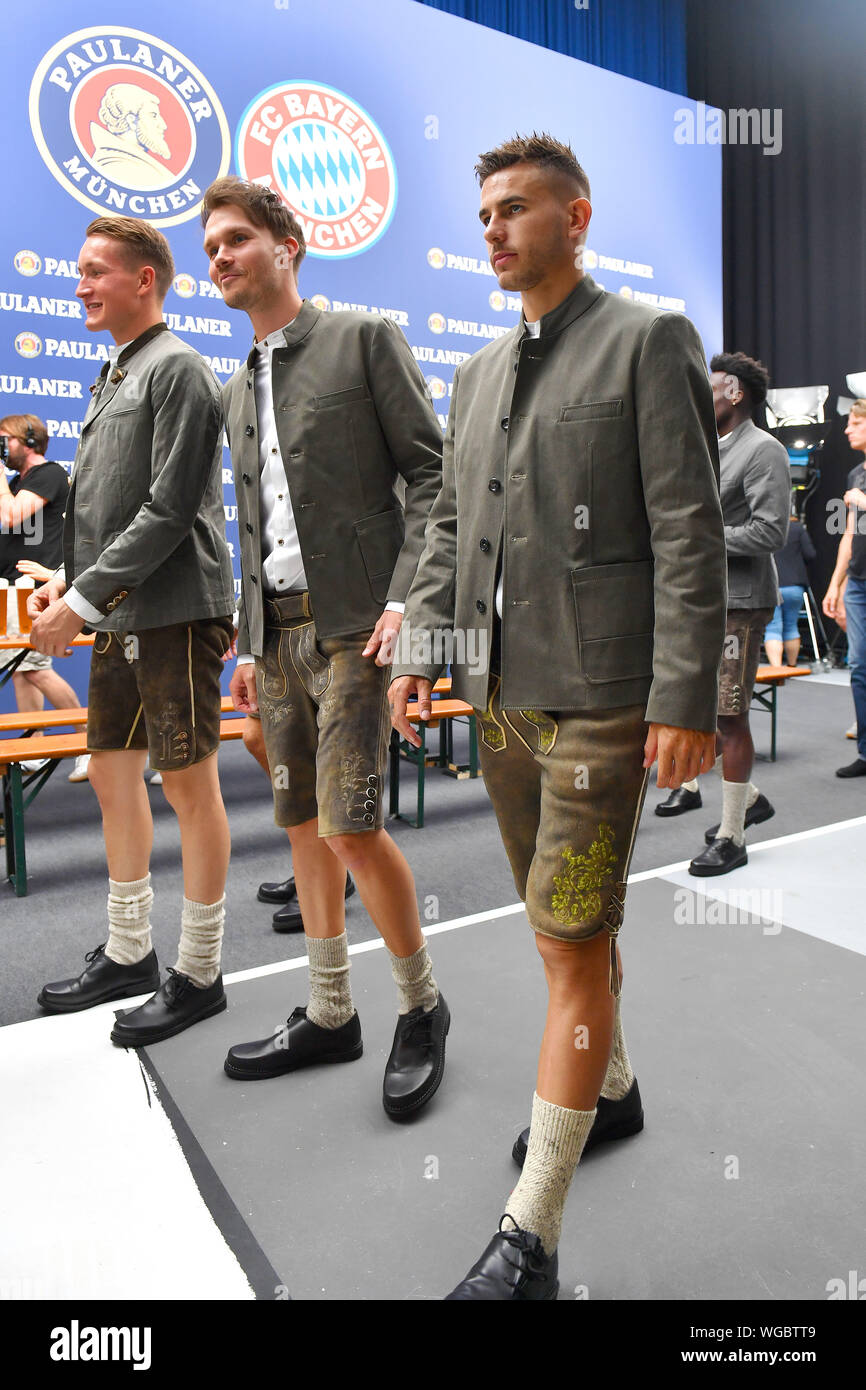 Munich Germany 01st Sep 2019 Re Lucas Hernandez Bayern Munich In Lederhosen Tracht Fc Bayern Munich Paulaner Photo Shoot For Oktoberfest On 01 09 2019 Usage Worldwide Credit Dpa Alamy Live News Stock Photo Alamy
