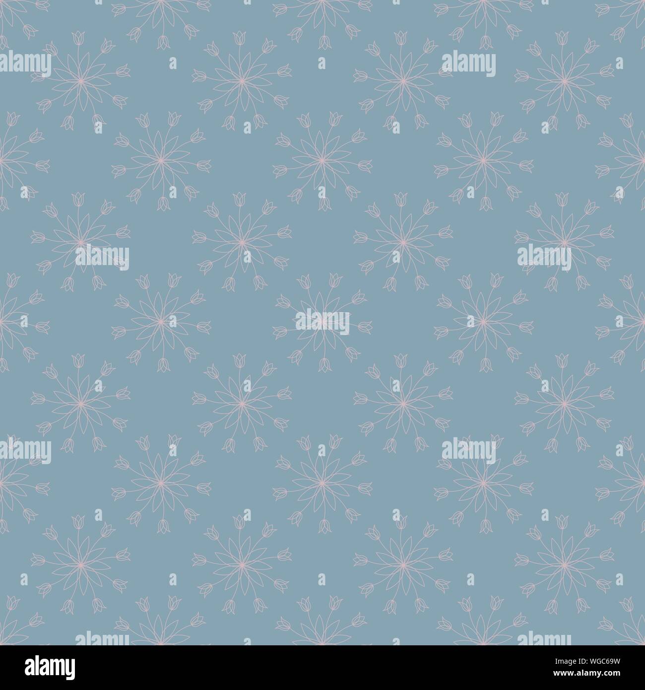 Vector Christmas seamless pattern with snowflakes for packaging ...