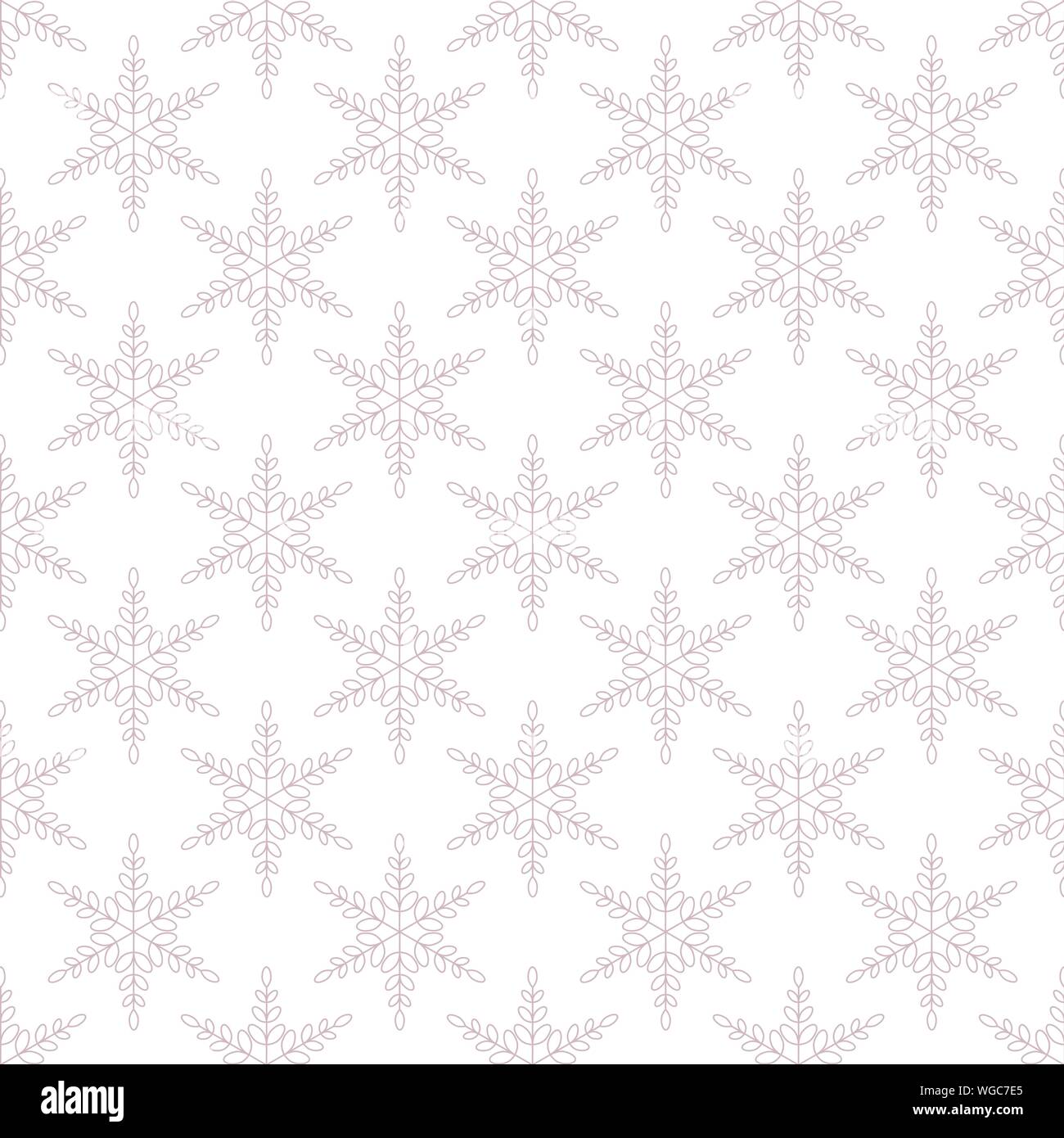 Vector Christmas seamless pattern with snowflakes for packaging ...
