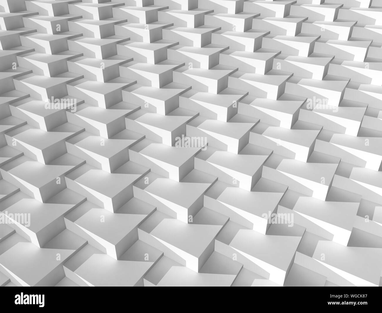 Parametric white structure. Abstract geometric background pattern, 3d ...