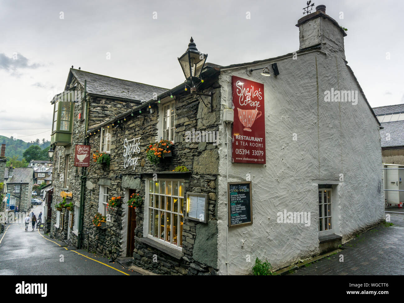 Sheila S Cottage The Slack Ambleside Cumbria England Uk Stock