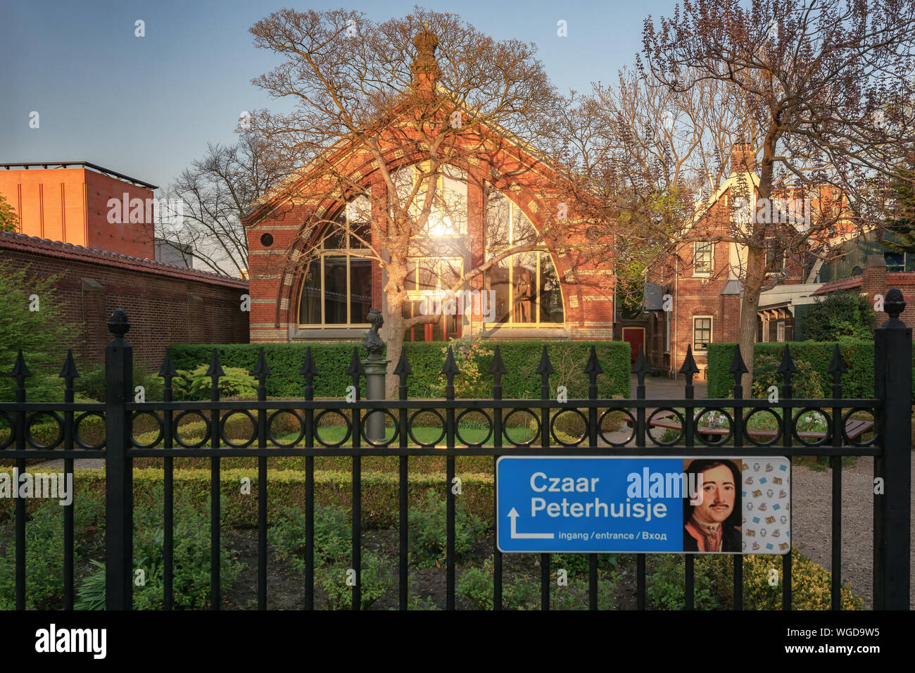 Zaandam, The Netherlands, April 18, 2019: The well-known Tsar Peter house in Zaandam Stock Photo