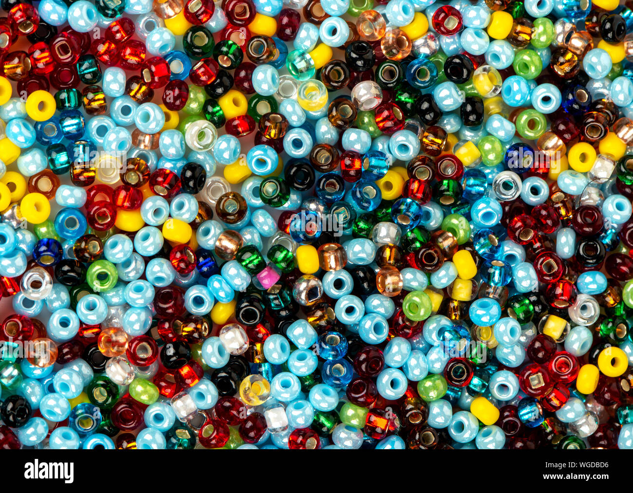 Studio Photo Of Multicolored Beads In Bright Colors Stock Photo