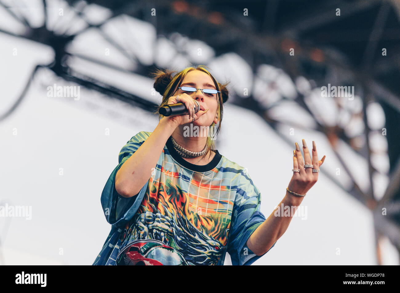 Milan Italy 31 August 2019 Billie Eilish live at  Milano Rocks © Giulia Manfieri / Alamy Stock Photo