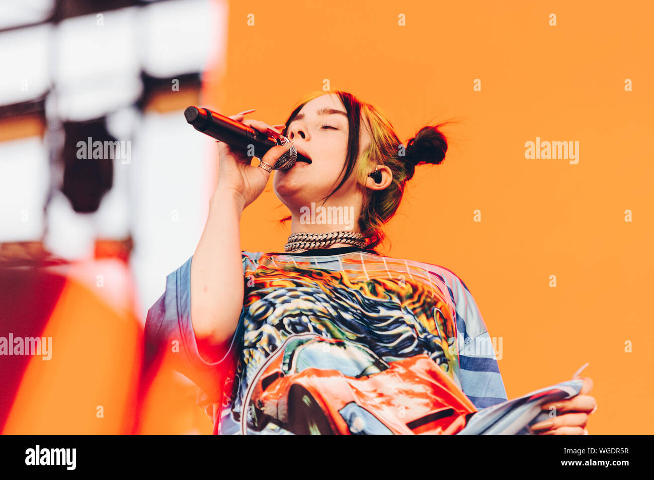 Milan Italy 31 August 2019 Billie Eilish live at  Milano Rocks © Giulia Manfieri / Alamy Stock Photo