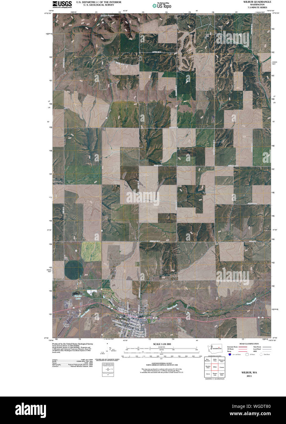 Wilbur washington state map Cut Out Stock Images & Pictures Alamy