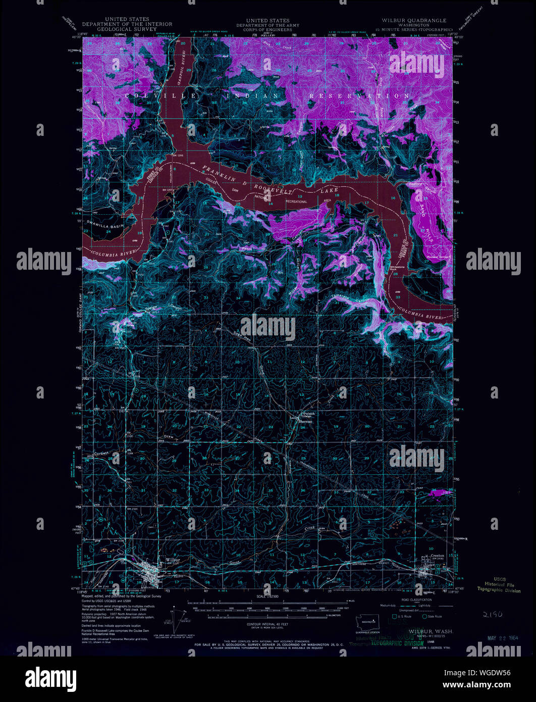 Map of wilbur washington hires stock photography and images Alamy