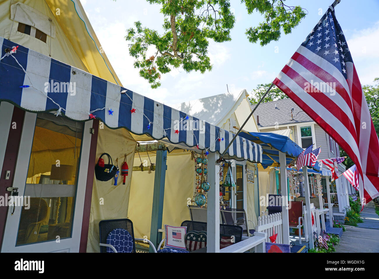 Ocean Grove Nj 10 Aug 2019 View Of The Summer Tent Cabins