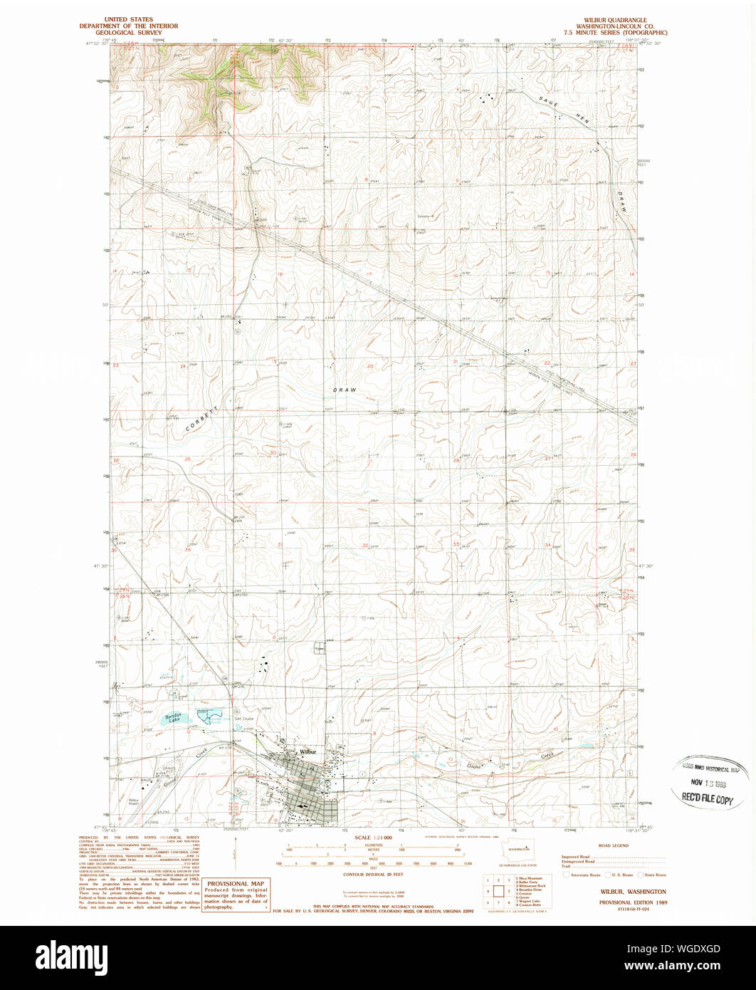 Wilbur washington map hires stock photography and images Alamy