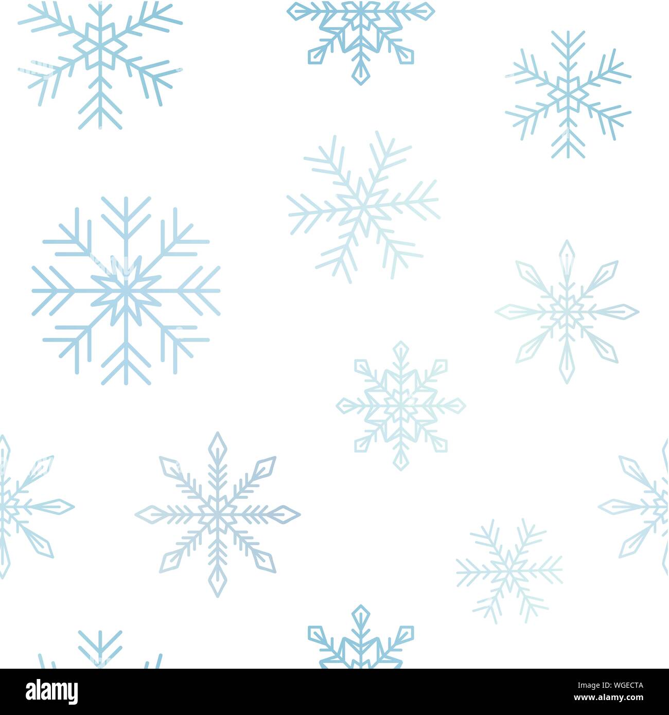 seamless pattern bright snowflake background vector illustration EPS10 Stock Vector