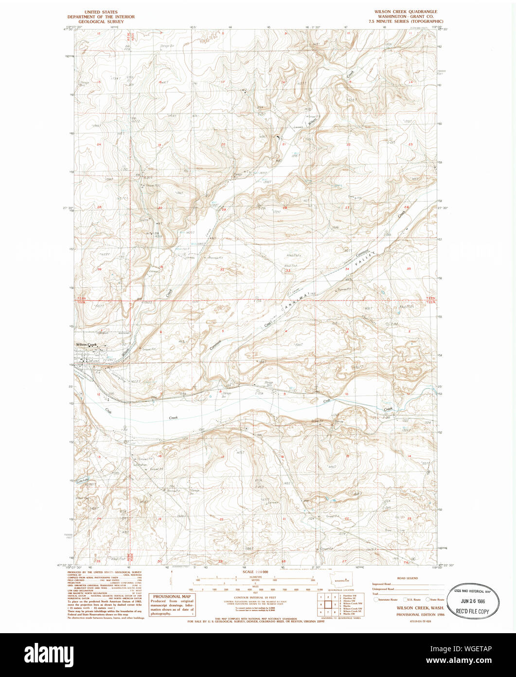 Wilson creek washington map Cut Out Stock Images & Pictures Alamy