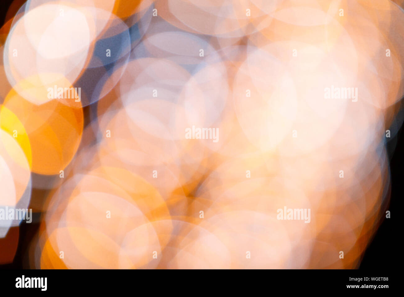 Abstract background with colorful bokeh or blurry round colorful light bubbles Stock Photo