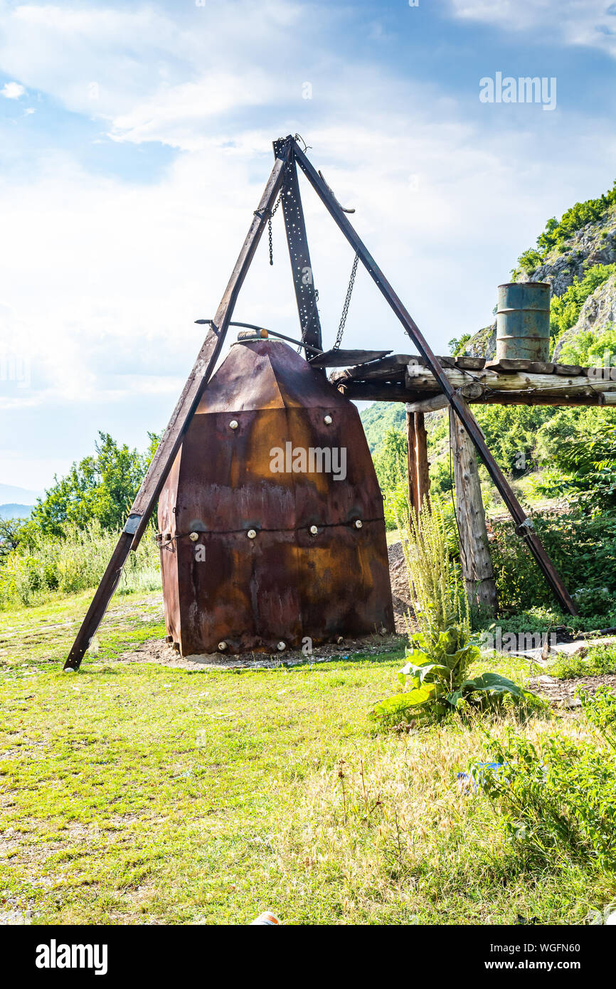Old traditional charcoal kiln in Bosnia and Herzegovina Stock Photo Alamy