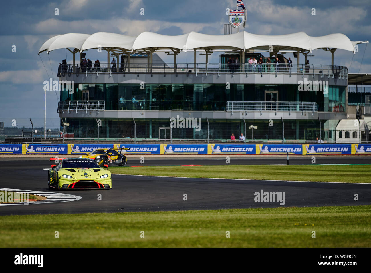 Towcester, Northamptonshire, UK. 1st September 2019. WEC Aston Martin Vantage AMR during the 2019 FIA 4 Hours of Silverstone World Endurance Championship at Silverstone Circuit. Photo by Gergo Toth / Alamy Live News Stock Photo