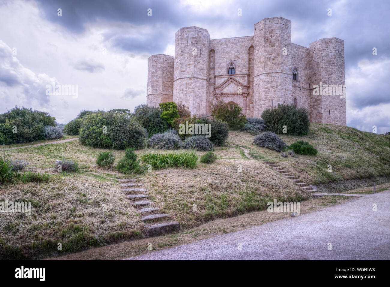 View of Castel del Monte. Andria, Puglia. Italy. Castel del Monte is a 13thcentury fortress