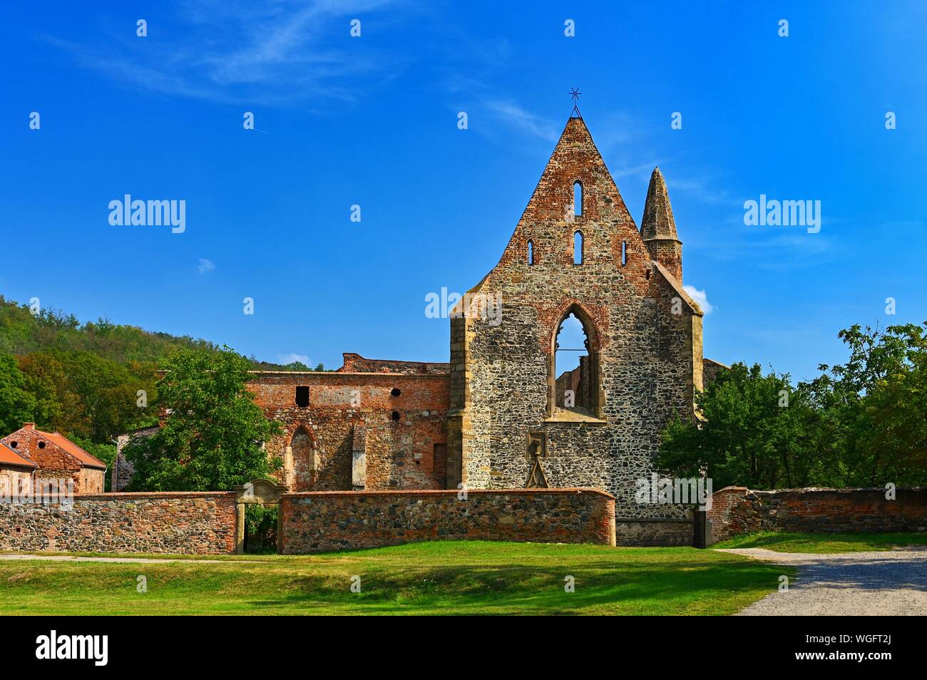 Rosa Coeli monastery in Dolni Kounice, Czech Republic-Europe Stock Photo