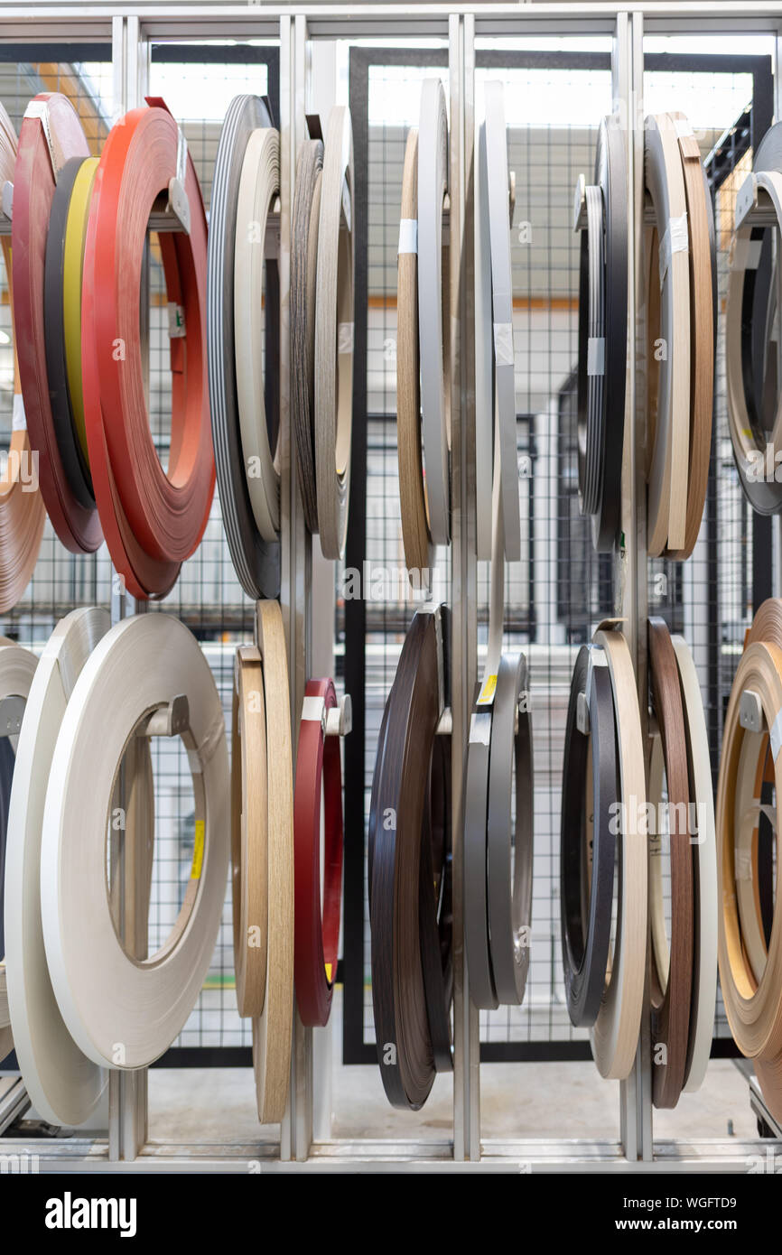 different coloured plastic edges for gluing furniture surfaces hang