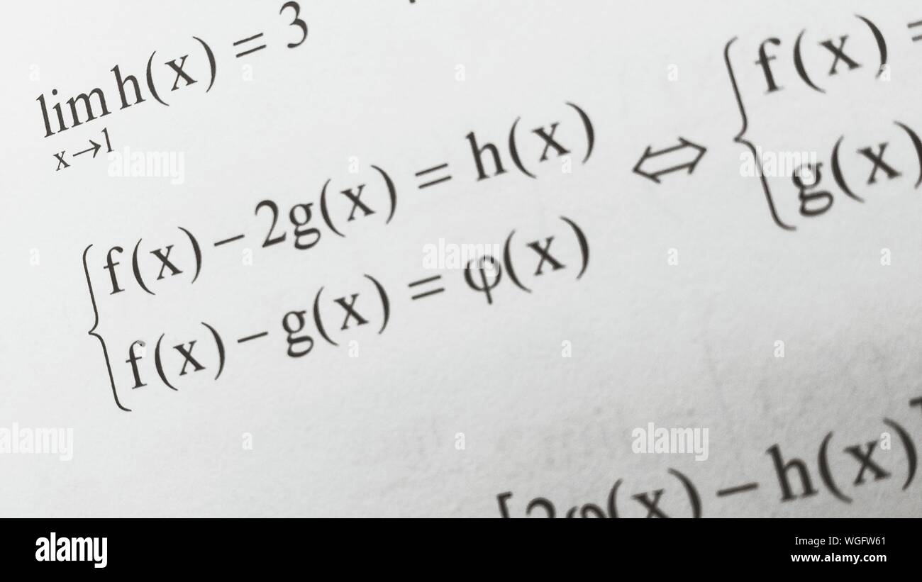 Close Up Of Math Formula Stock Photo Alamy Close Up Of Math Formula Stock Photo Alamy