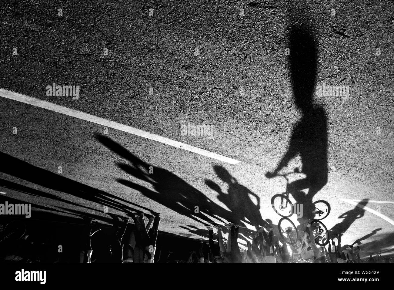 Upside down bicycle Black and White Stock Photos & Images Alamy