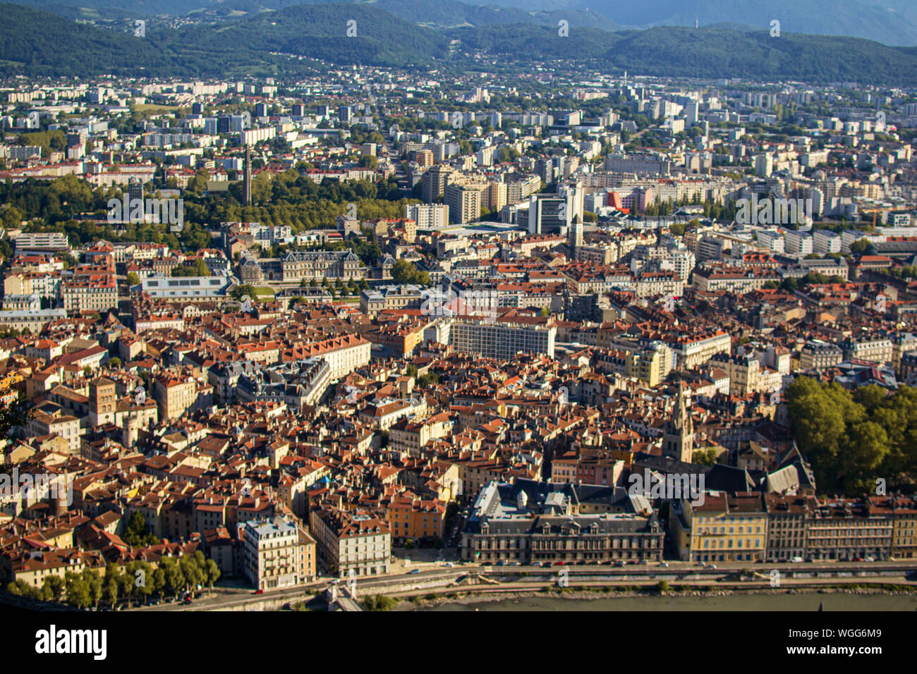 Shots of grenoble, France during the day Stock Photo