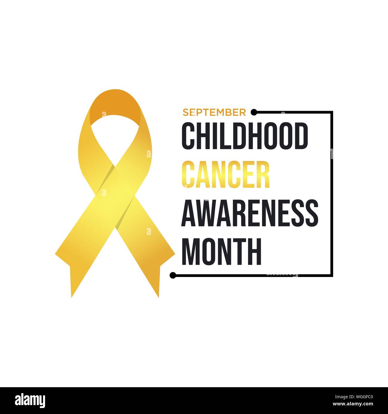 Childhood cancer awareness Royalty Free Vector Image 