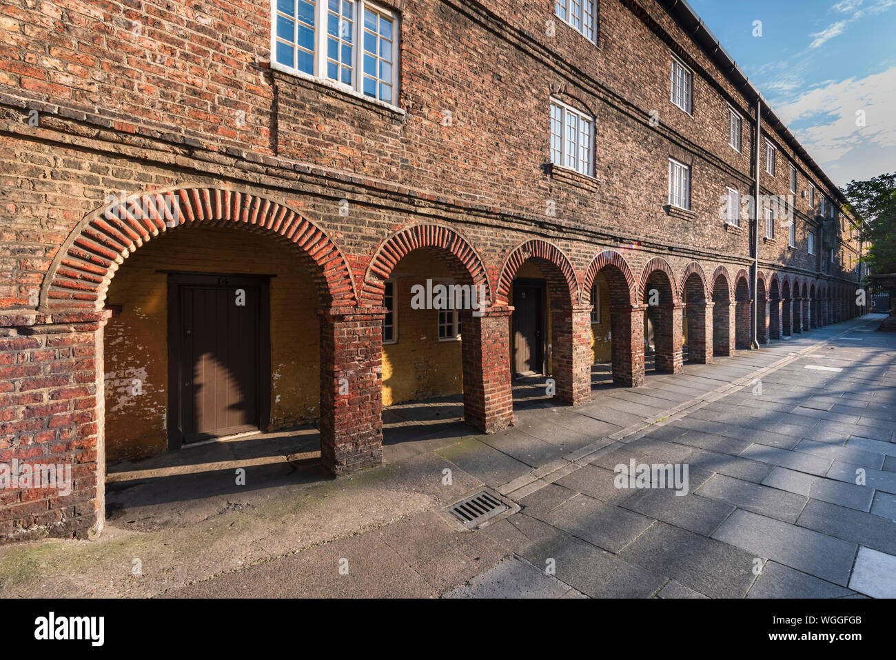 Holy Jesus Hospital Grade II listed at Manors Newcastle upon Tyne dates to 13th Century it was a friary then almshouse, soup kitchen and now offices Stock Photo