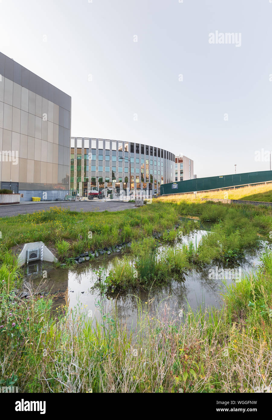 The Swale part of the National Green Infrastructure Facility at Newcastle Helix  Science City in Newcastle upon Tyne  built by Newcastle University Stock Photo