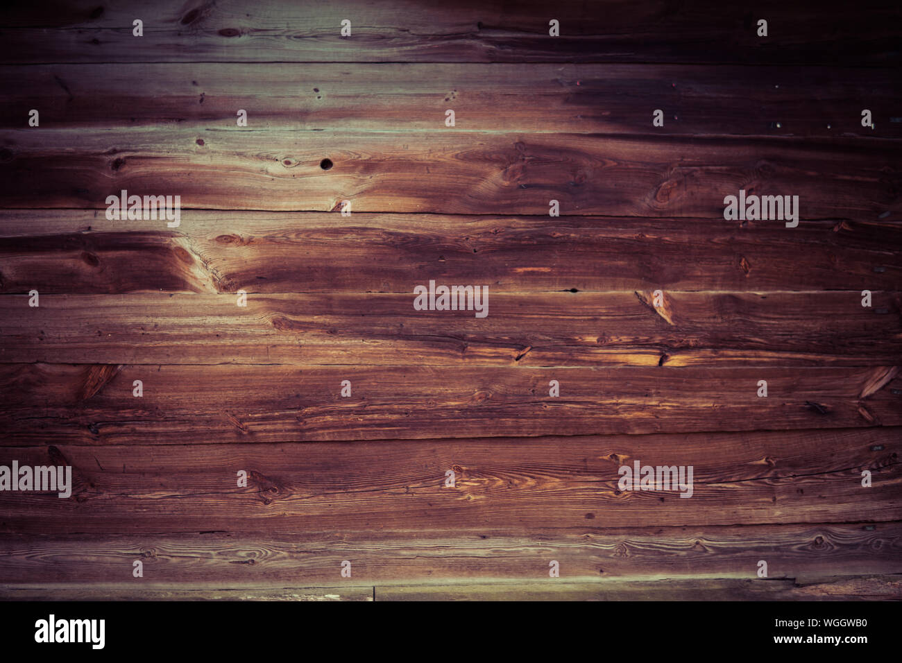 close upl of old wooden wall texture Stock Photo