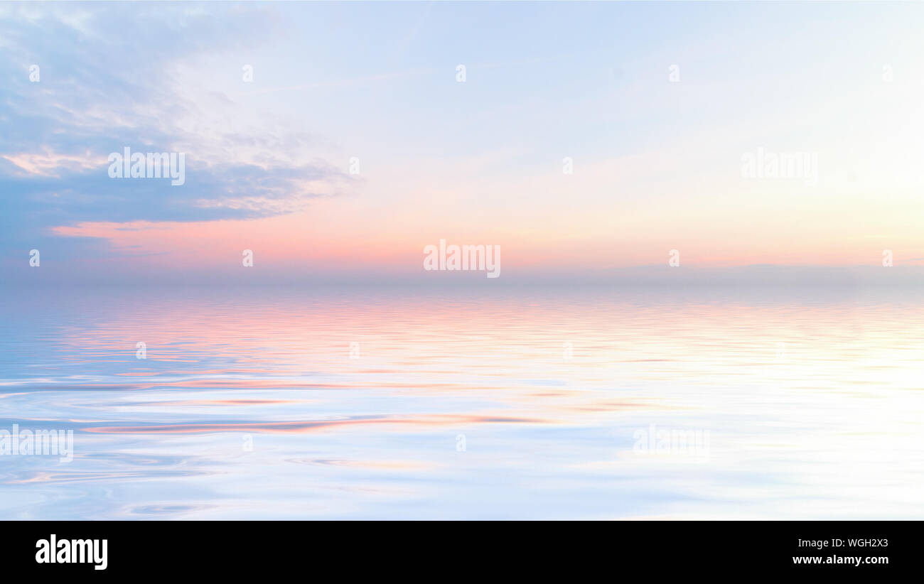 Beautiful sunset and blue sky background Stock Photo - Alamy