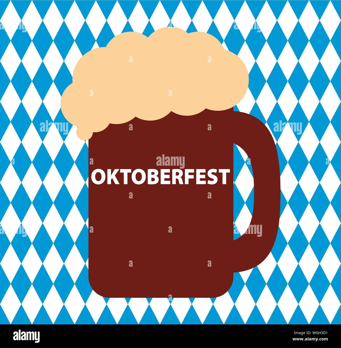 Bavarian flag seamless pattern for oktoberfest and beer Stock Vector ...