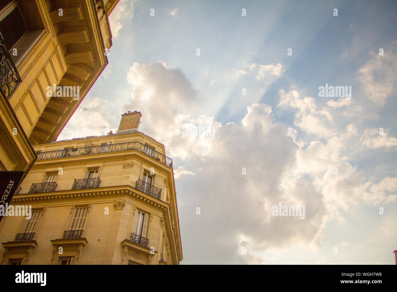 Paris, France - July 7, 2018: Soufflot street from Pantheon Square to the Luxembourg Gardens in central Paris Stock Photo