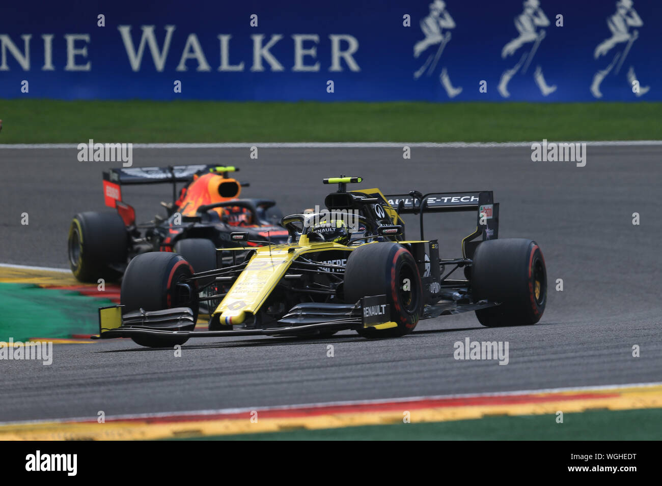 1st September 2019; Spa-Francorchamps racing circuit, Stavelot, Belgium; Formula 1 Grand Prix of Belgium, Race Day; Renault Sport F1 Team, Nico Hulkenberg - Editorial Use Only. Stock Photo
