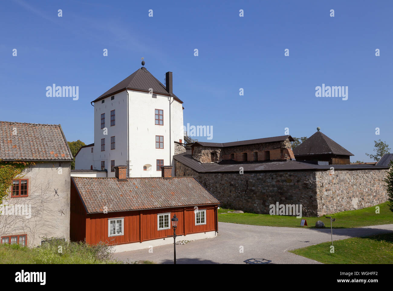 View of the medieval Nykoping castle located in the Swedish province of Sodermanland. Stock Photo