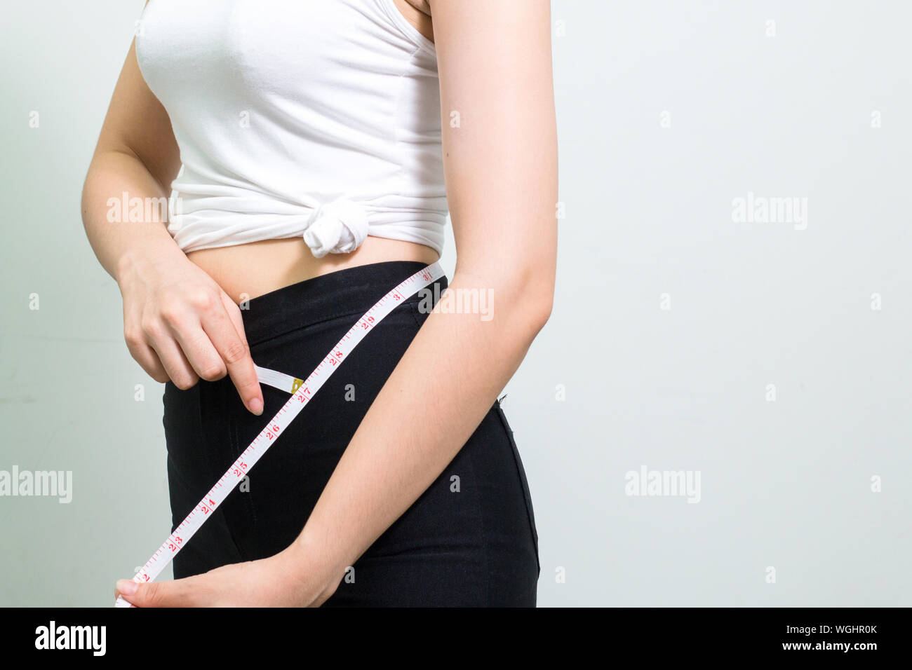 Midsection Of Woman Stock Photo