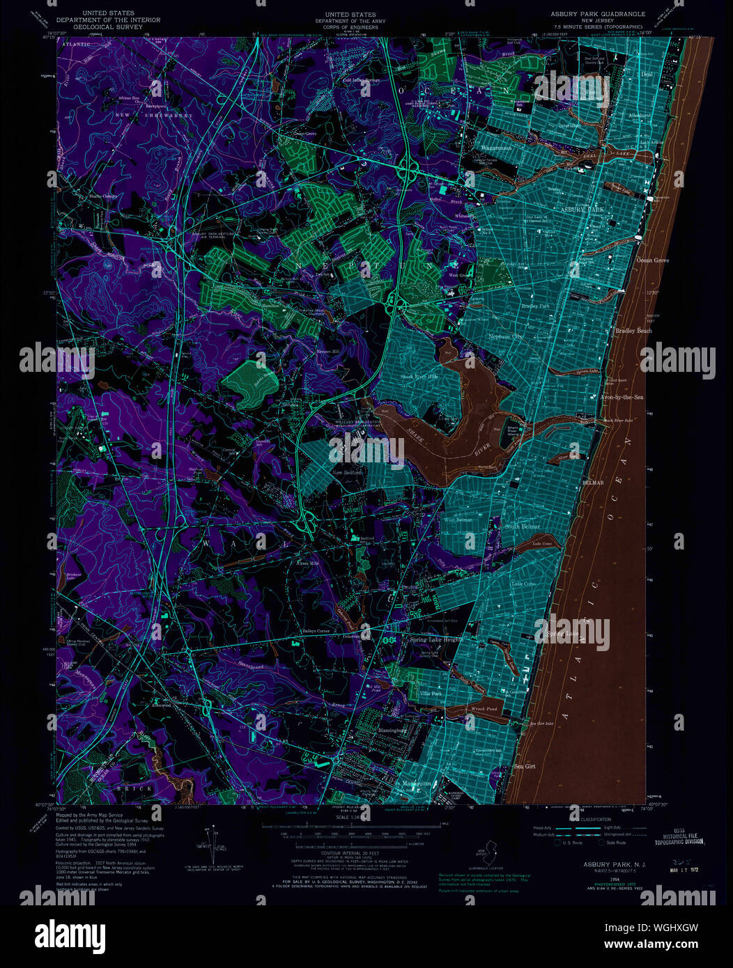 Asbury park maps hires stock photography and images Alamy
