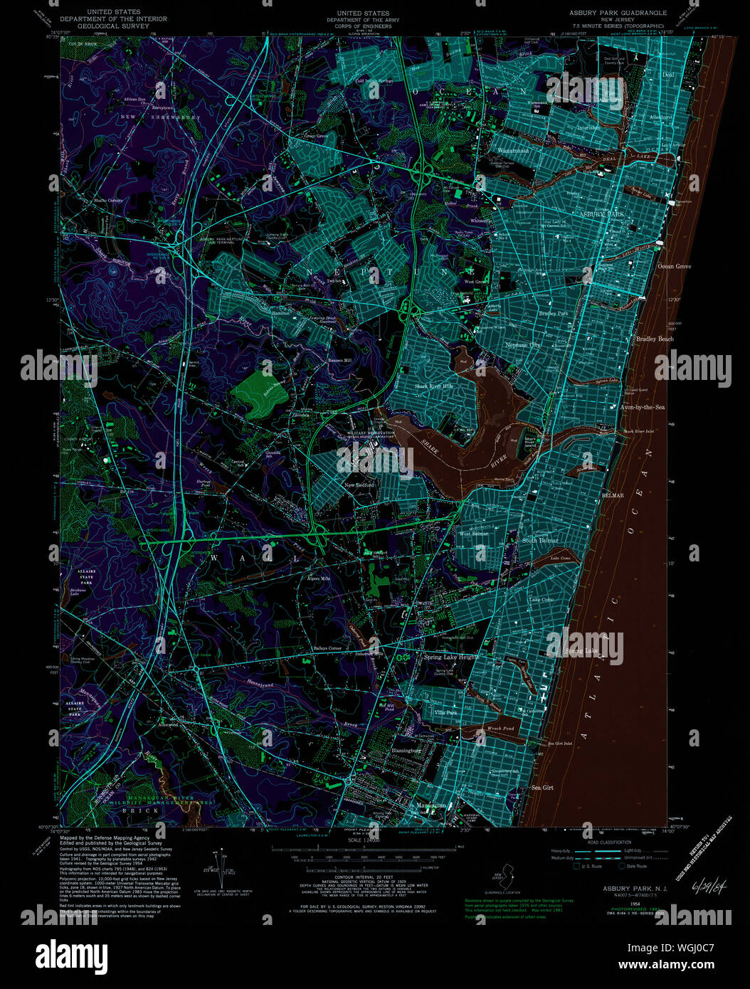 Asbury park map hires stock photography and images Alamy