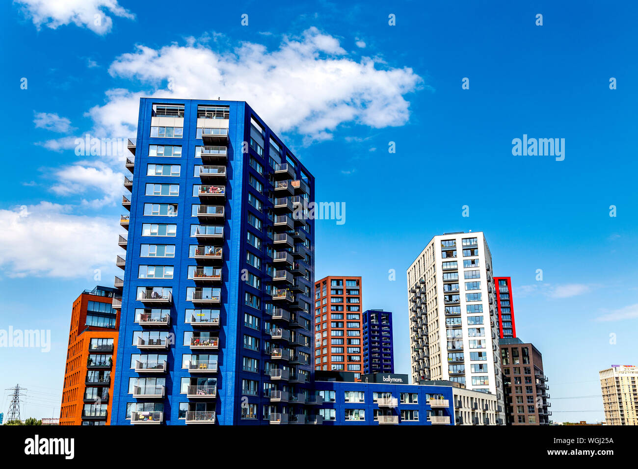 Residential tower blocks of London City Island, East London, UK Stock Photo Alamy