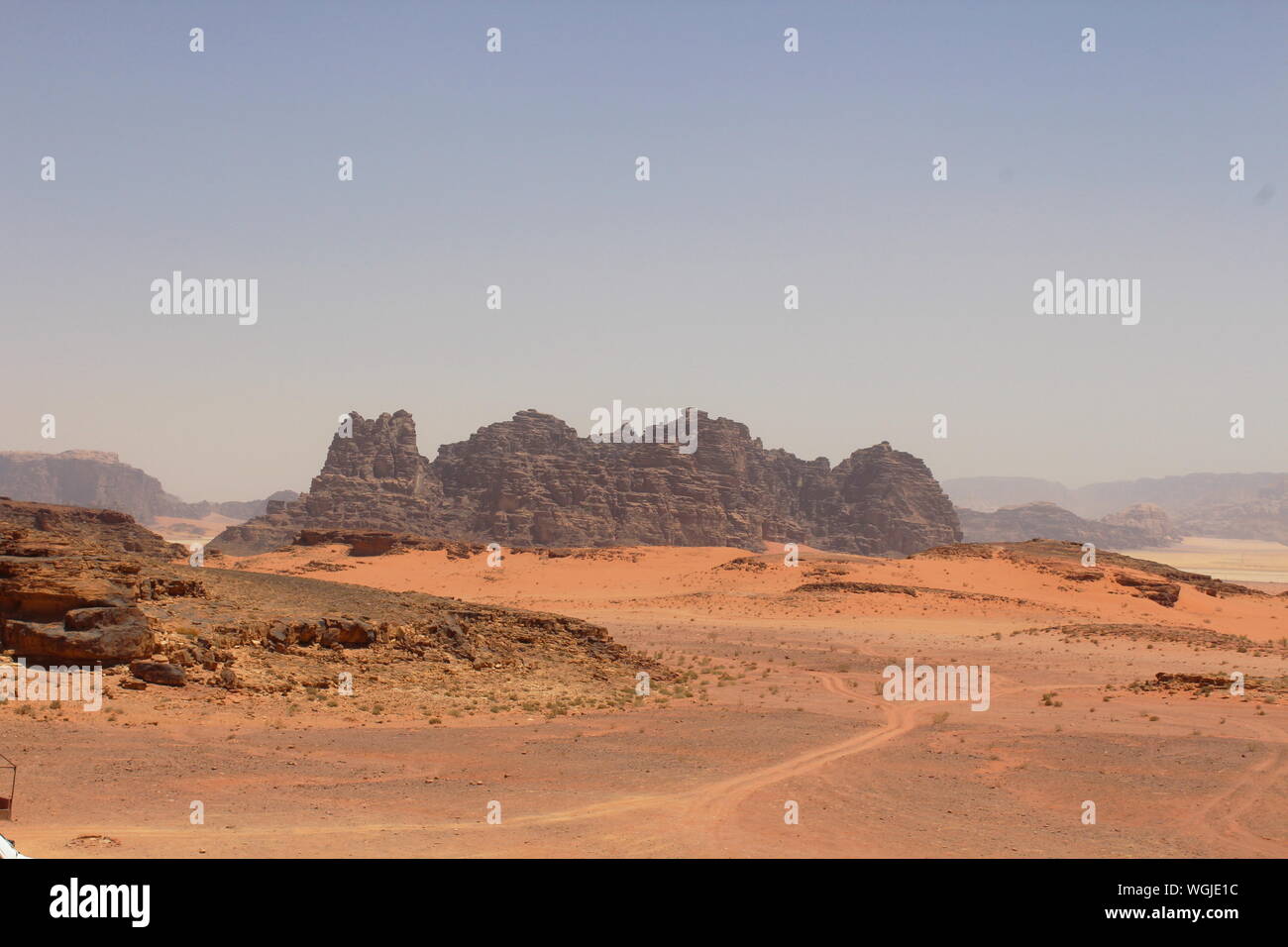 Desierto de Wadi Rum en Jordania, Oriente Medio Stock Photo
