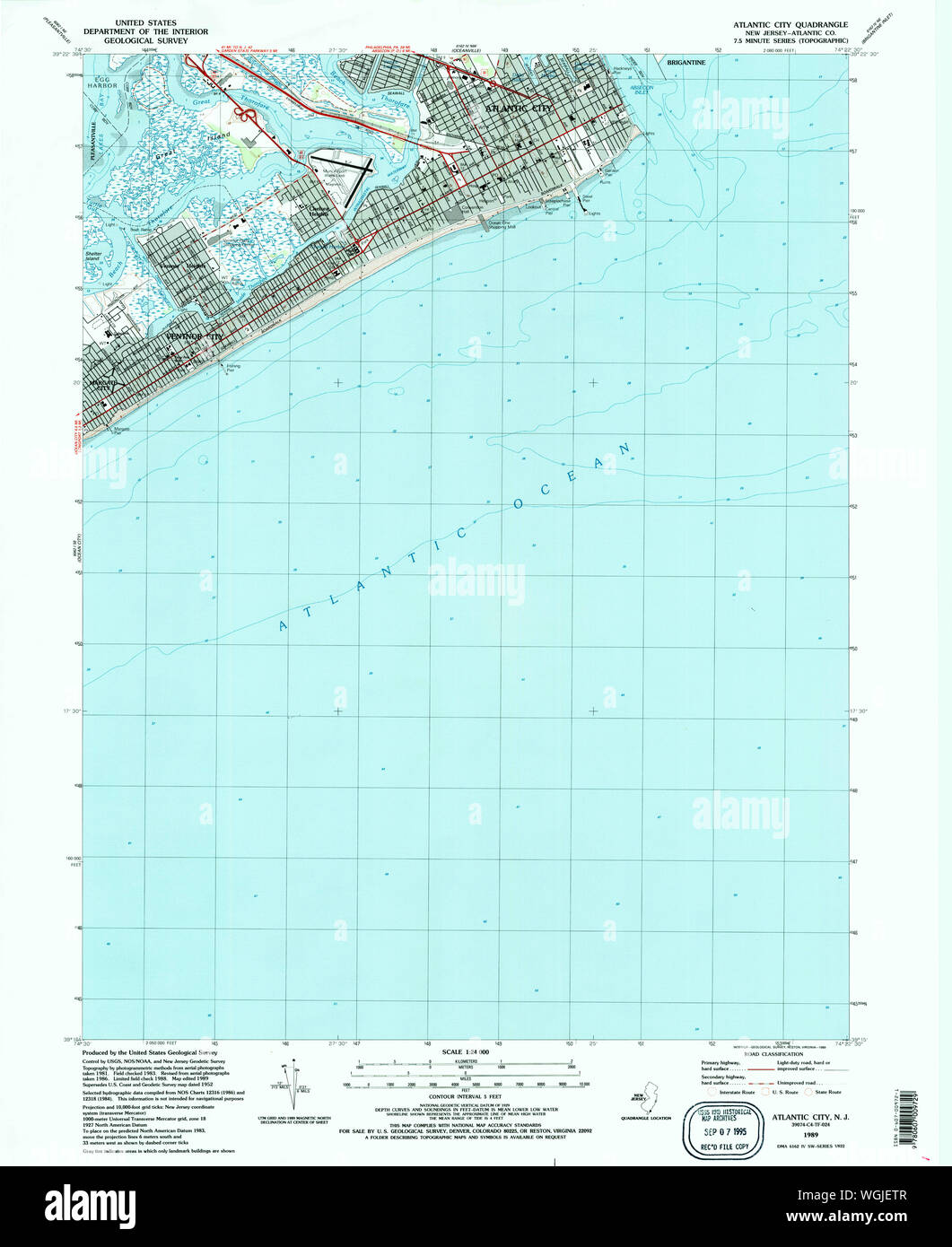 Atlantic city nj map hires stock photography and images Alamy