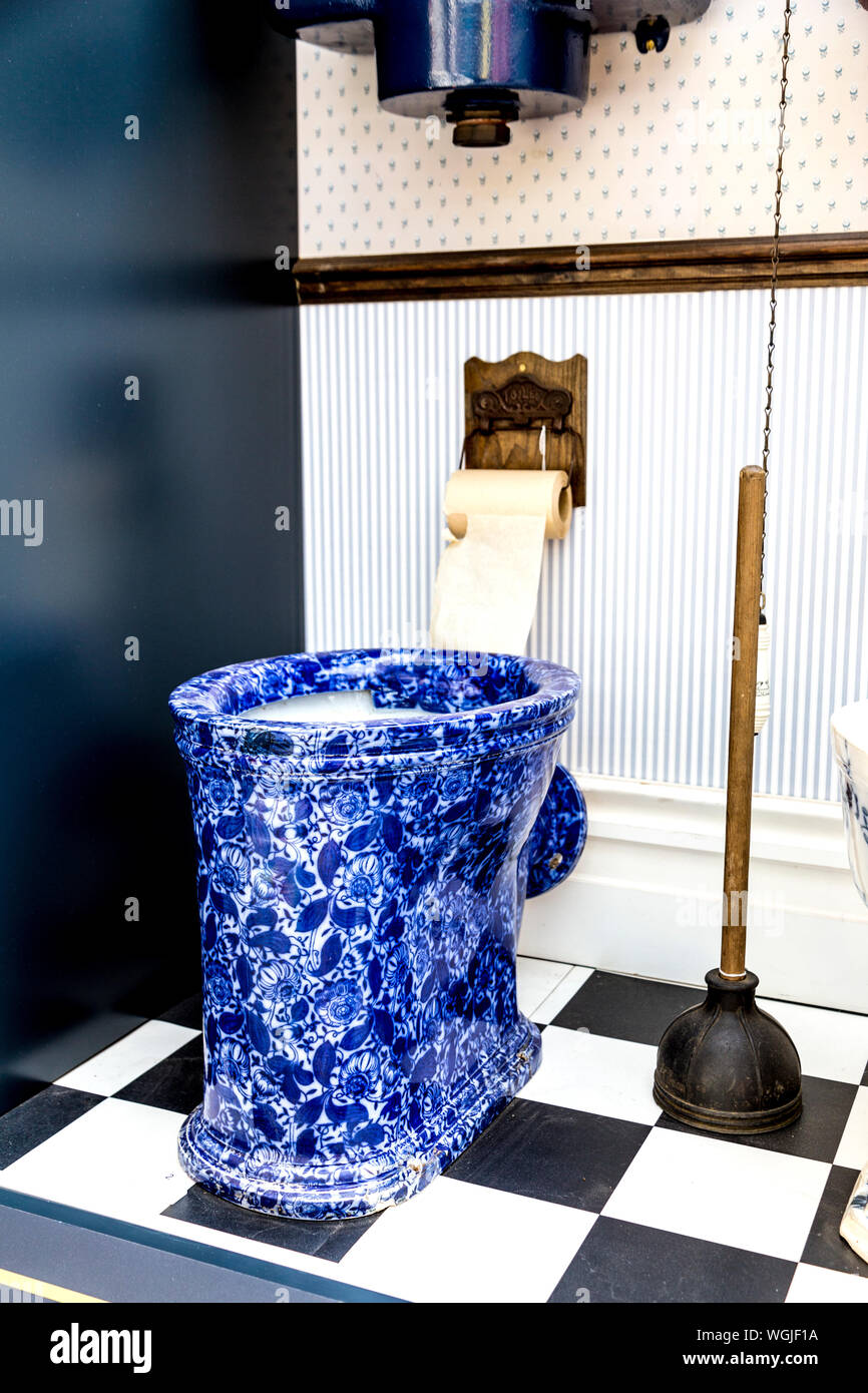 The Deluge toilet, Crossness Pumping Station, UK Stock Photo