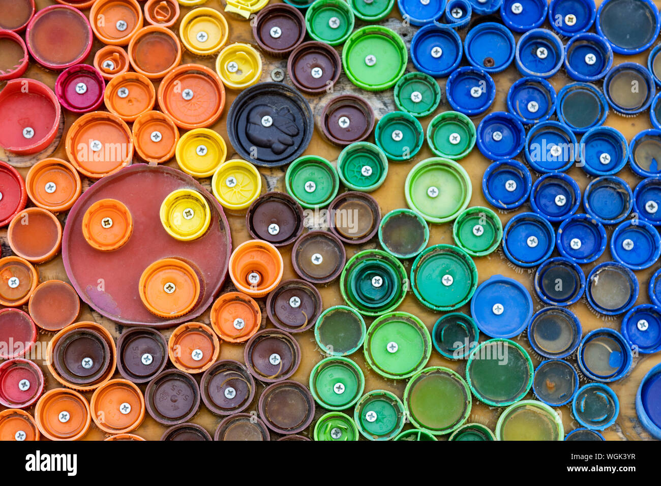 Trashure Hunt project collecting plastic items on the beach of