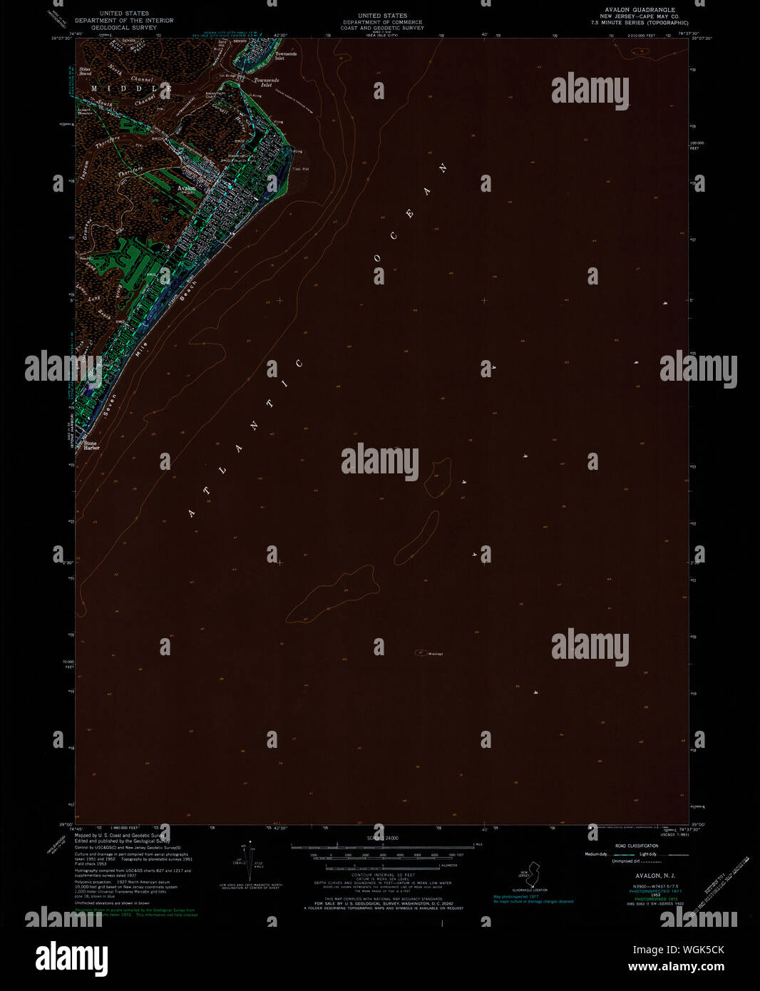 Avalon new jersey map hires stock photography and images Alamy