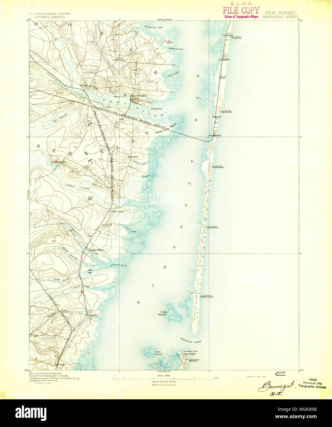 Map of barnegat new jersey hires stock photography and images Alamy