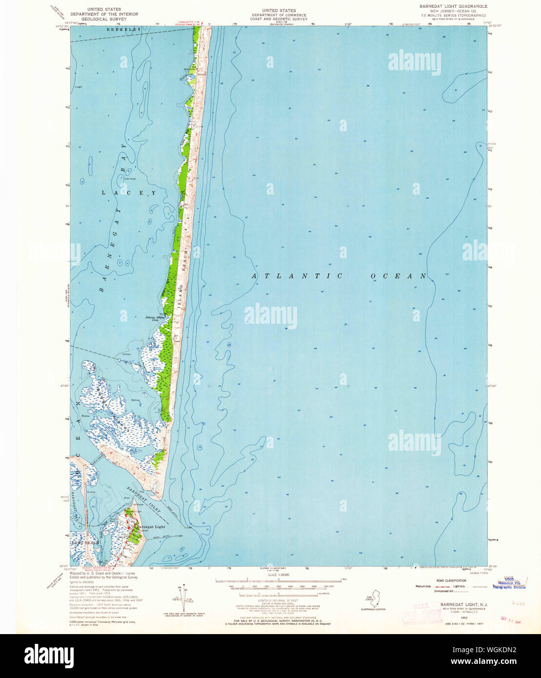 Map of barnegat light hires stock photography and images Alamy