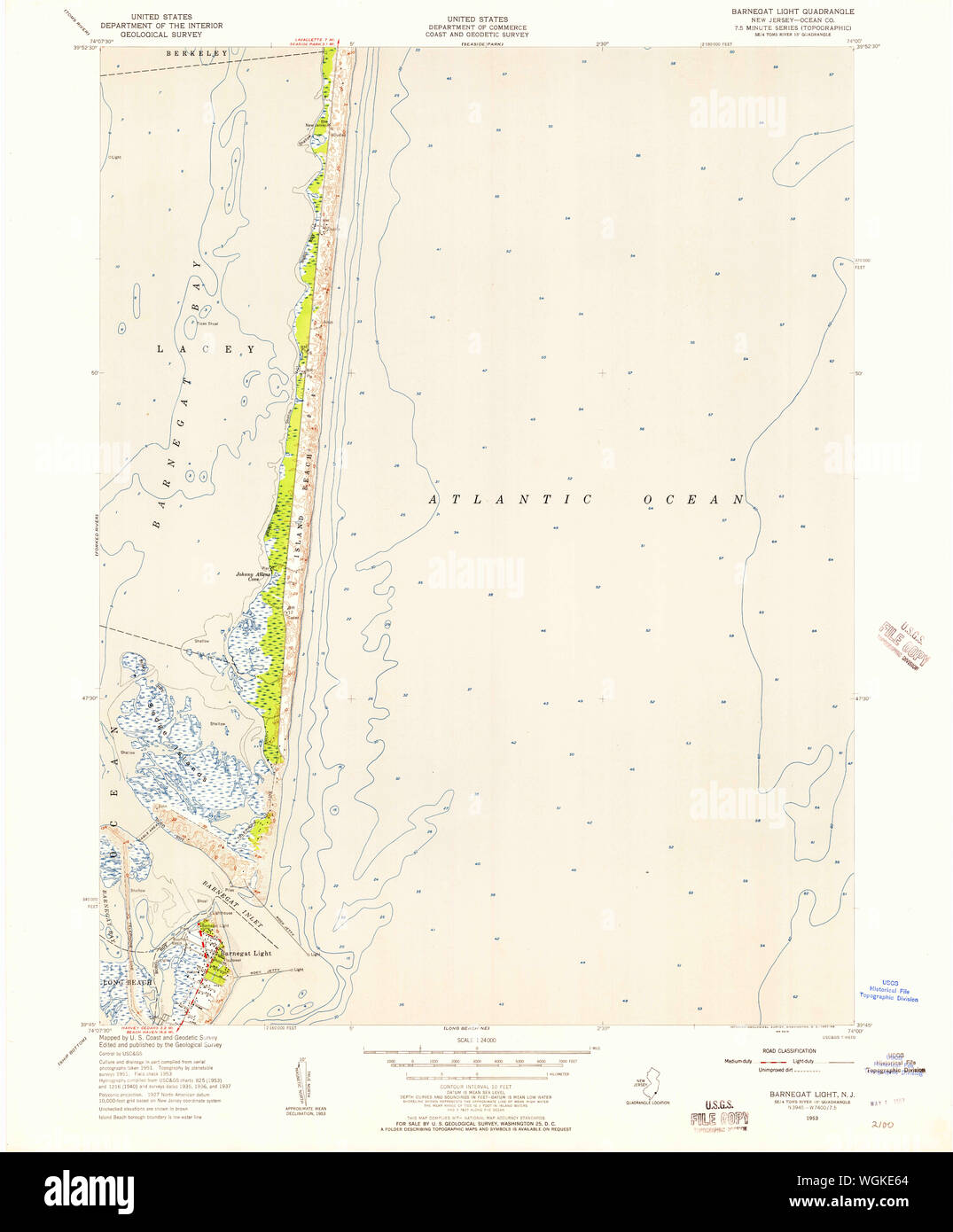Map of barnegat light hires stock photography and images Alamy