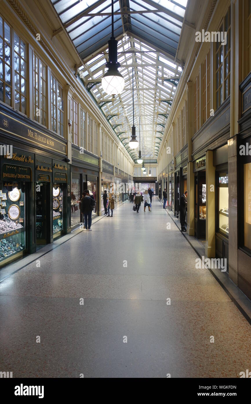 Argyll Arcade, Glasgow. Stock Photo