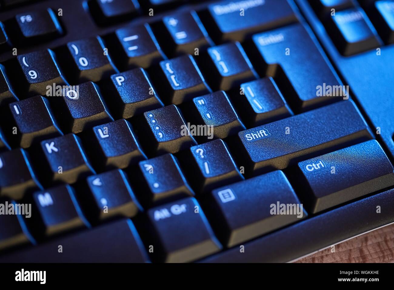 Black Keyboard Detail Stock Photo Alamy
