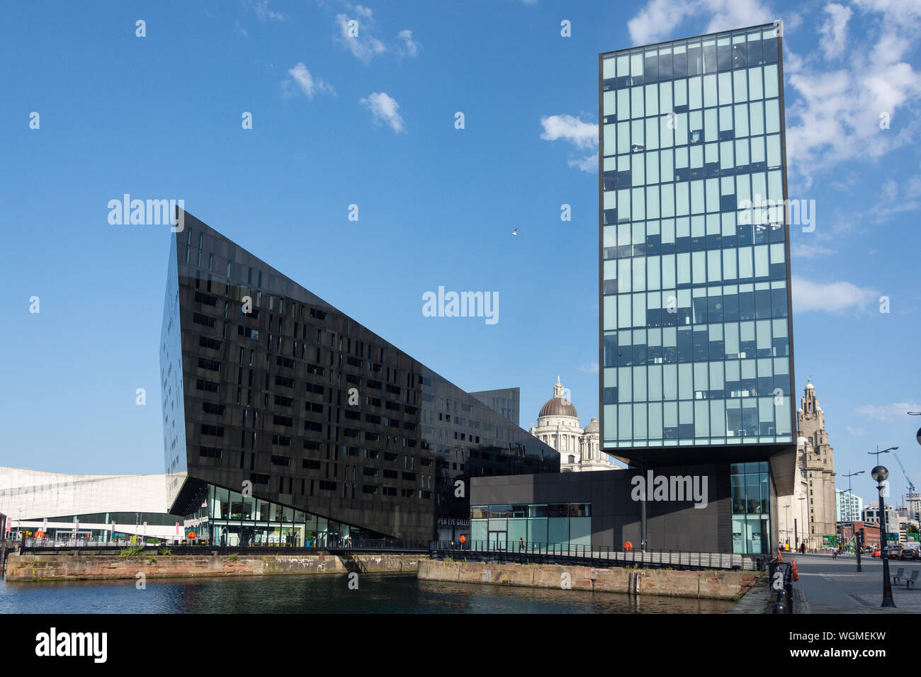 Mann Island Buildings, Canning Dock, Liverpool Waterfront, Liverpool, Merseyside, England, United Kingdom Stock Photo