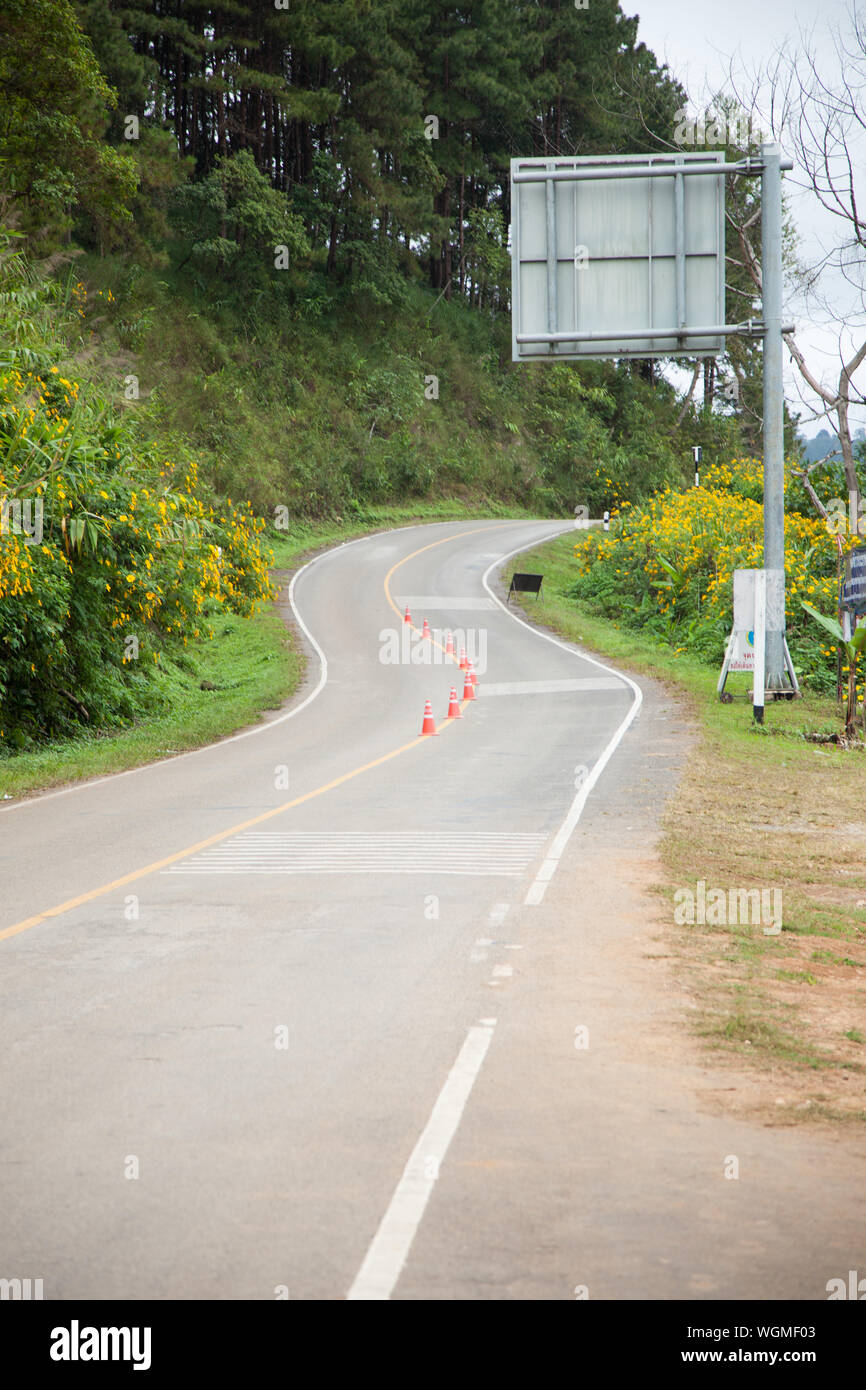 Traffic cones on road marking hi-res stock photography and images - Alamy