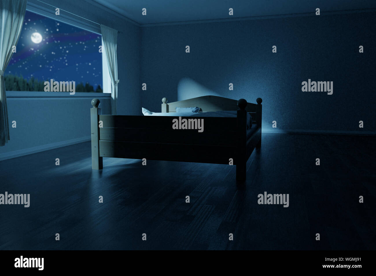 Bedroom moonlight hires stock photography and images Alamy